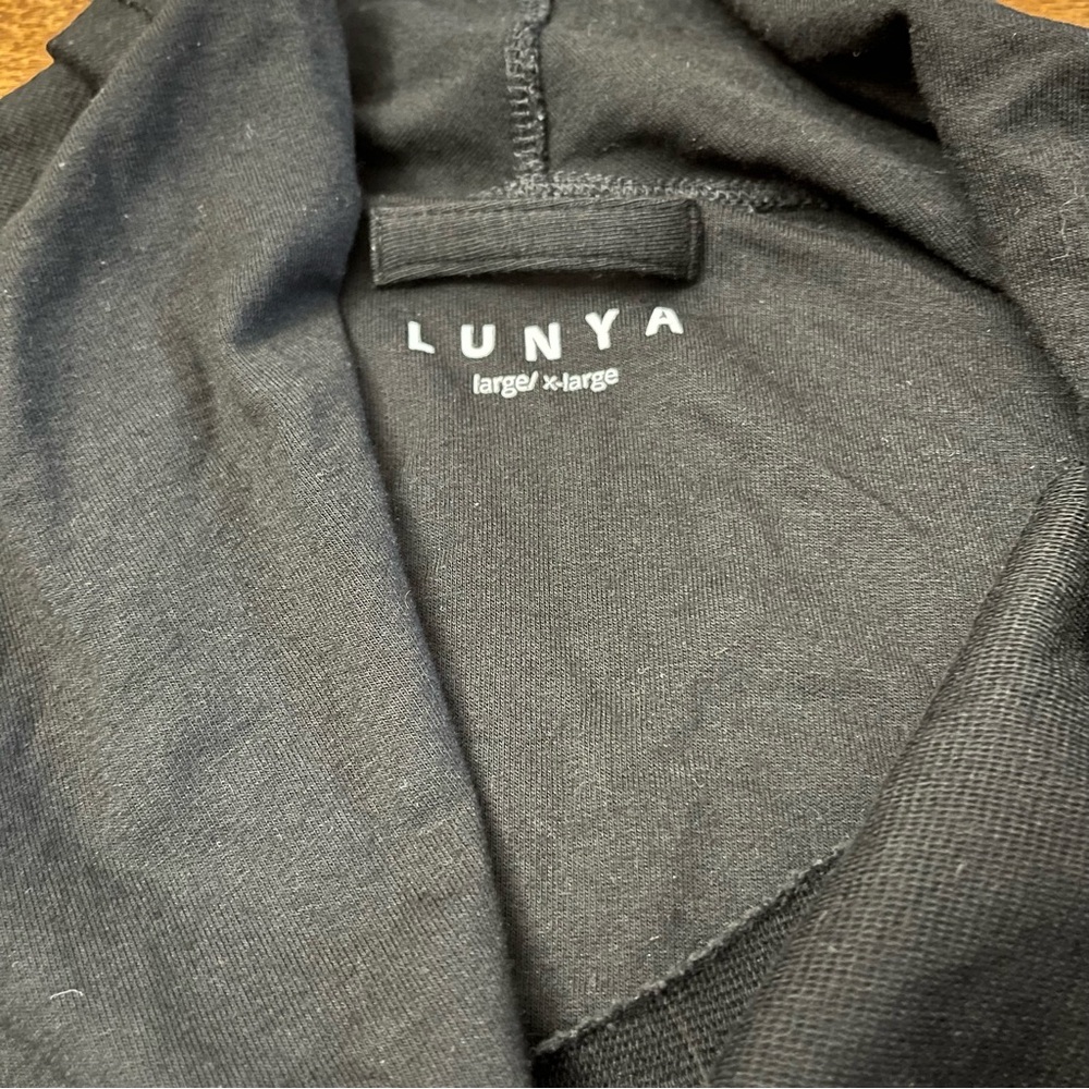 Lunya The Robe Black Long Pima Cotton Blend - Picture 5 of 11